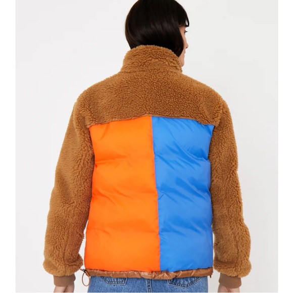 KULE “The Krispie” Colorblock Sherpa Chestnut Jacket - Picture 5 of 16